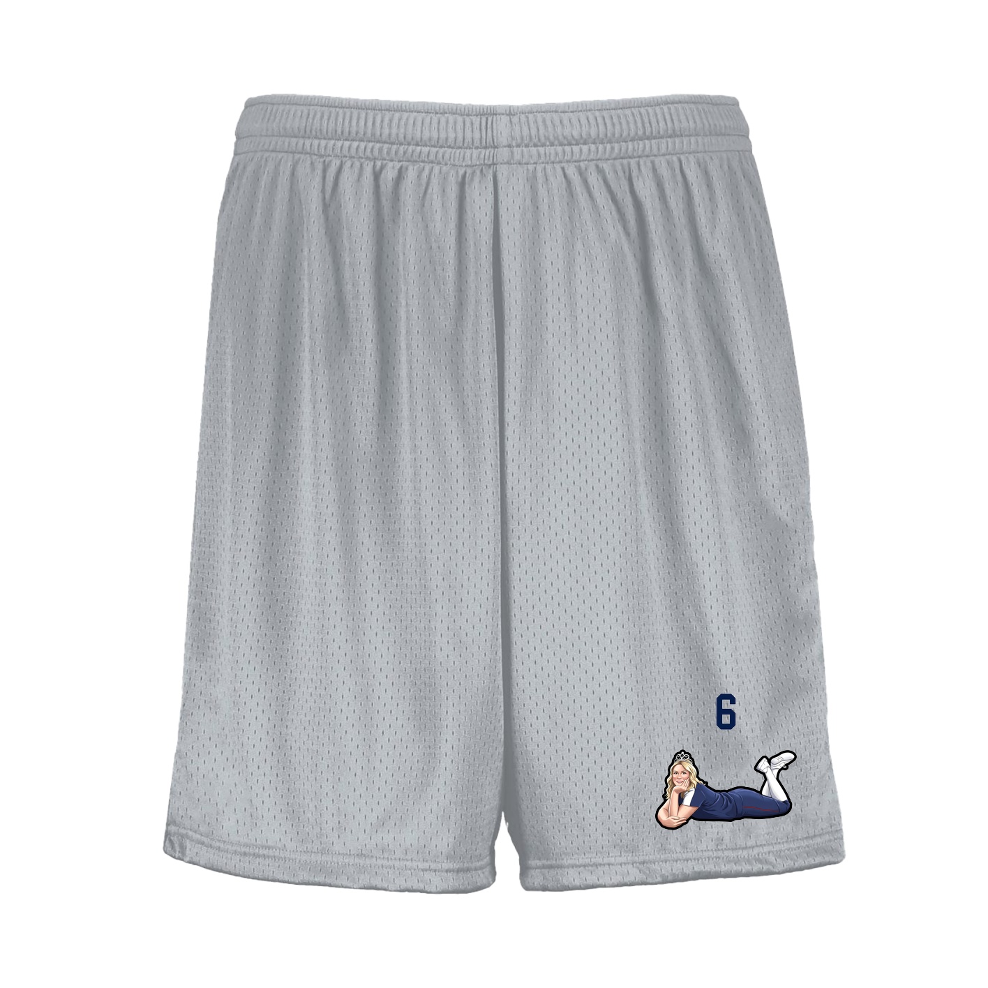 Shorts — Number Top in Silver