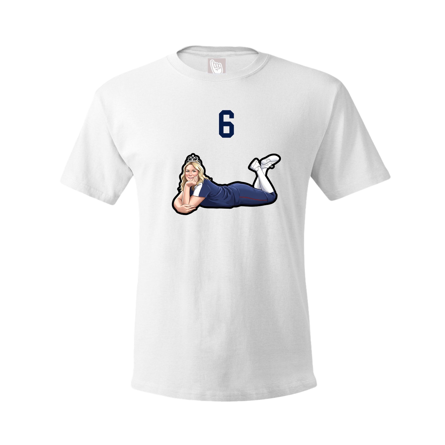 Tee — Number Top in White