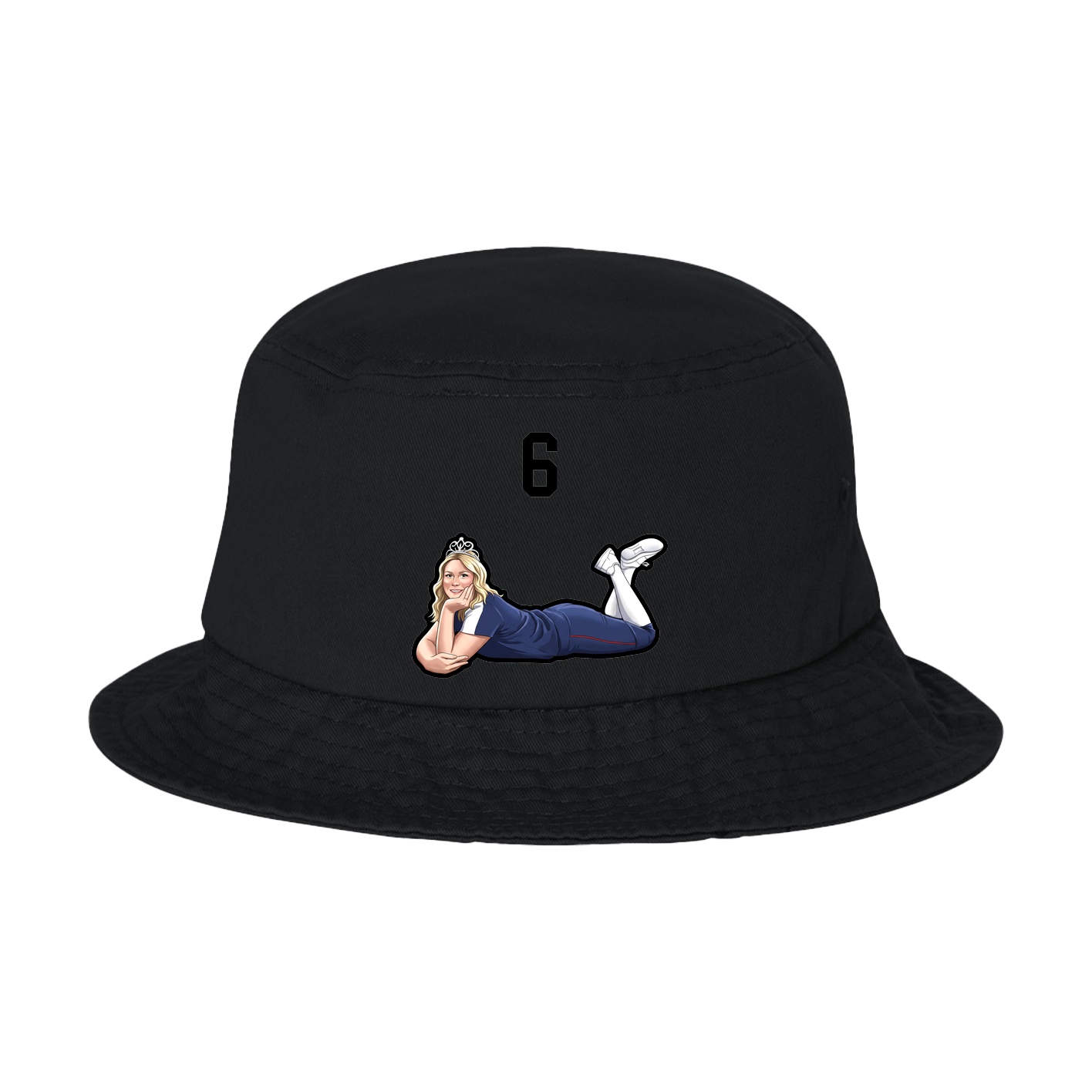 Bucket Cap — Number Top in Black