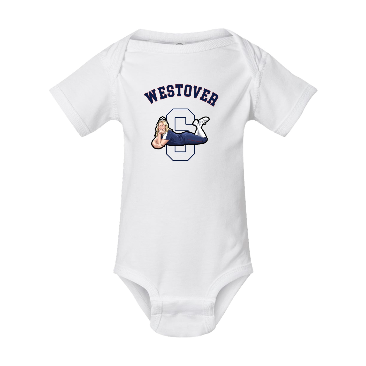 Baby Onesie — Shirsey Arch in White