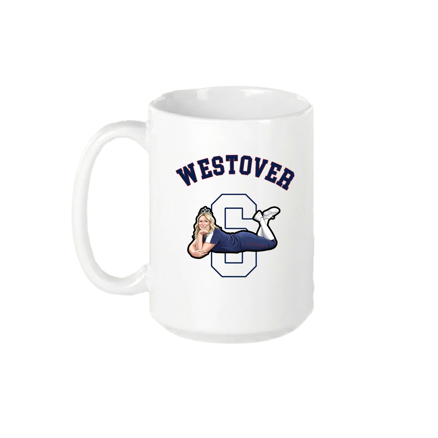 15oz Coffee Mug — Shirsey Arch in White