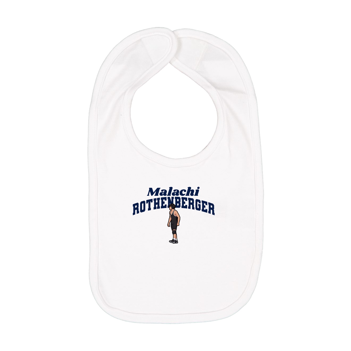 Infant Bib — Signature Arch in White