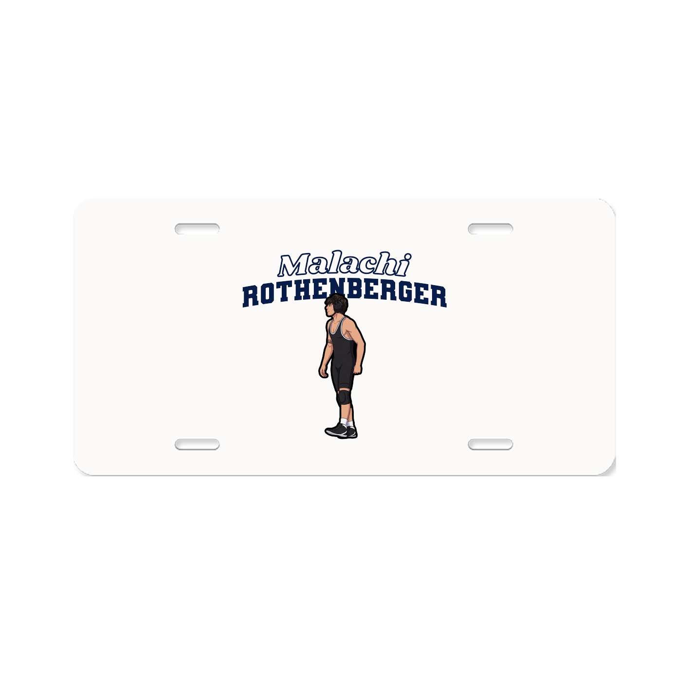 License Plate — Name Arch in Classic