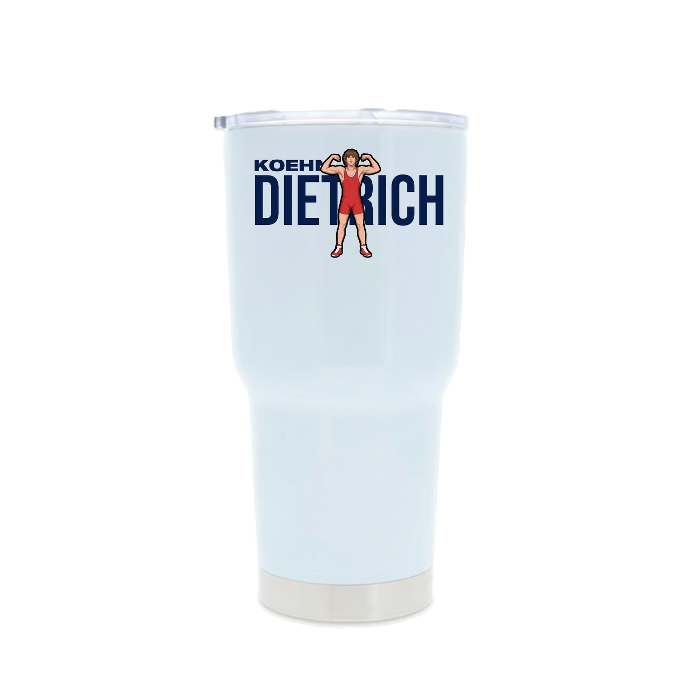 30oz Stainless Steel Tumbler — Player Name in White