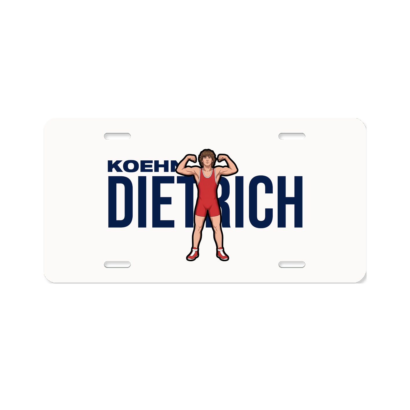 License Plate — Player Name in Classic