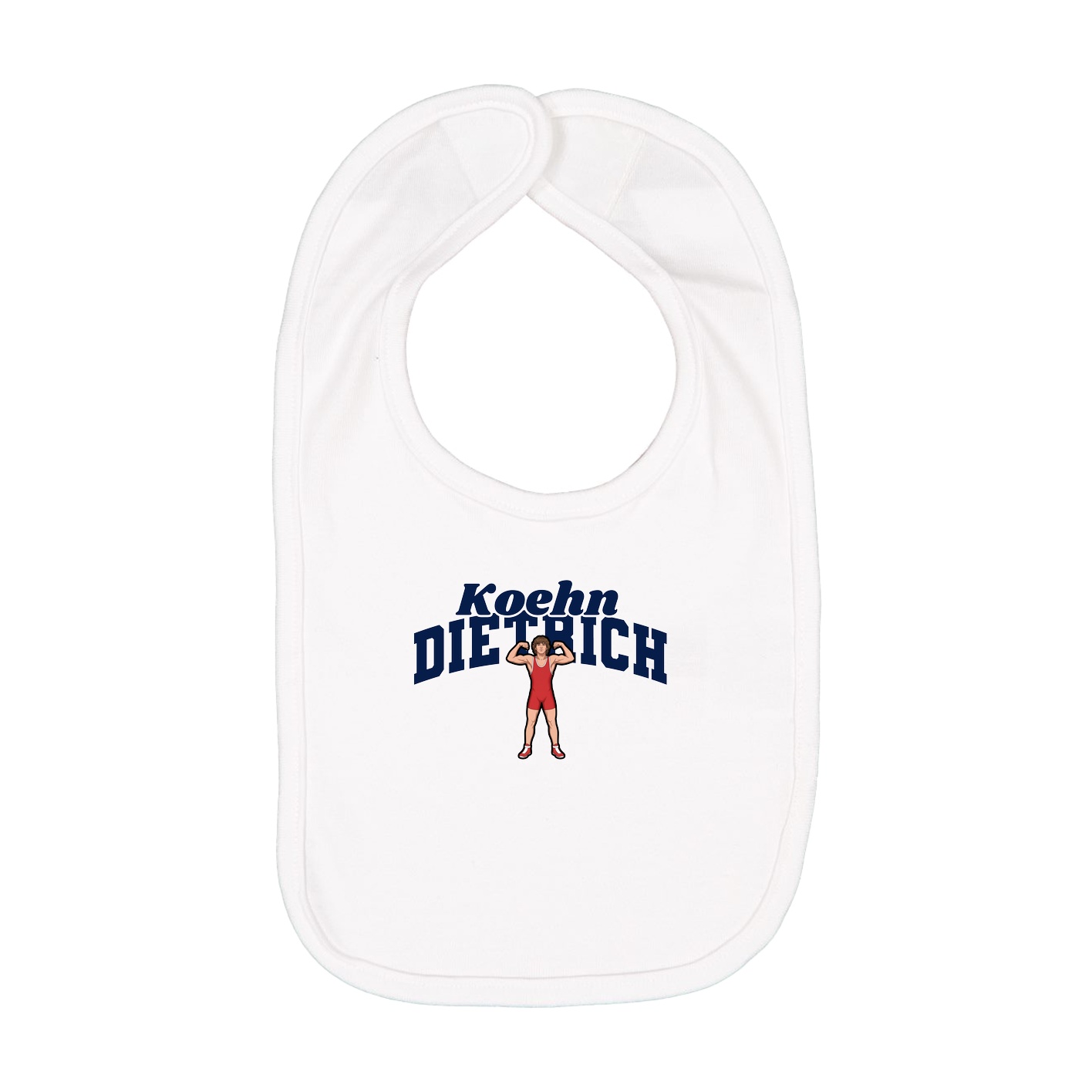 Infant Bib — Signature Arch in White