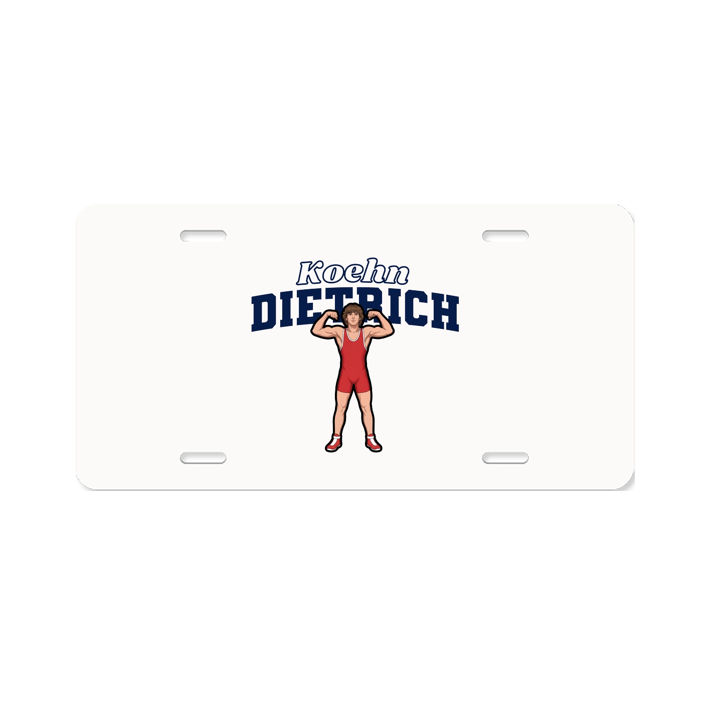 License Plate — Name Arch in Classic