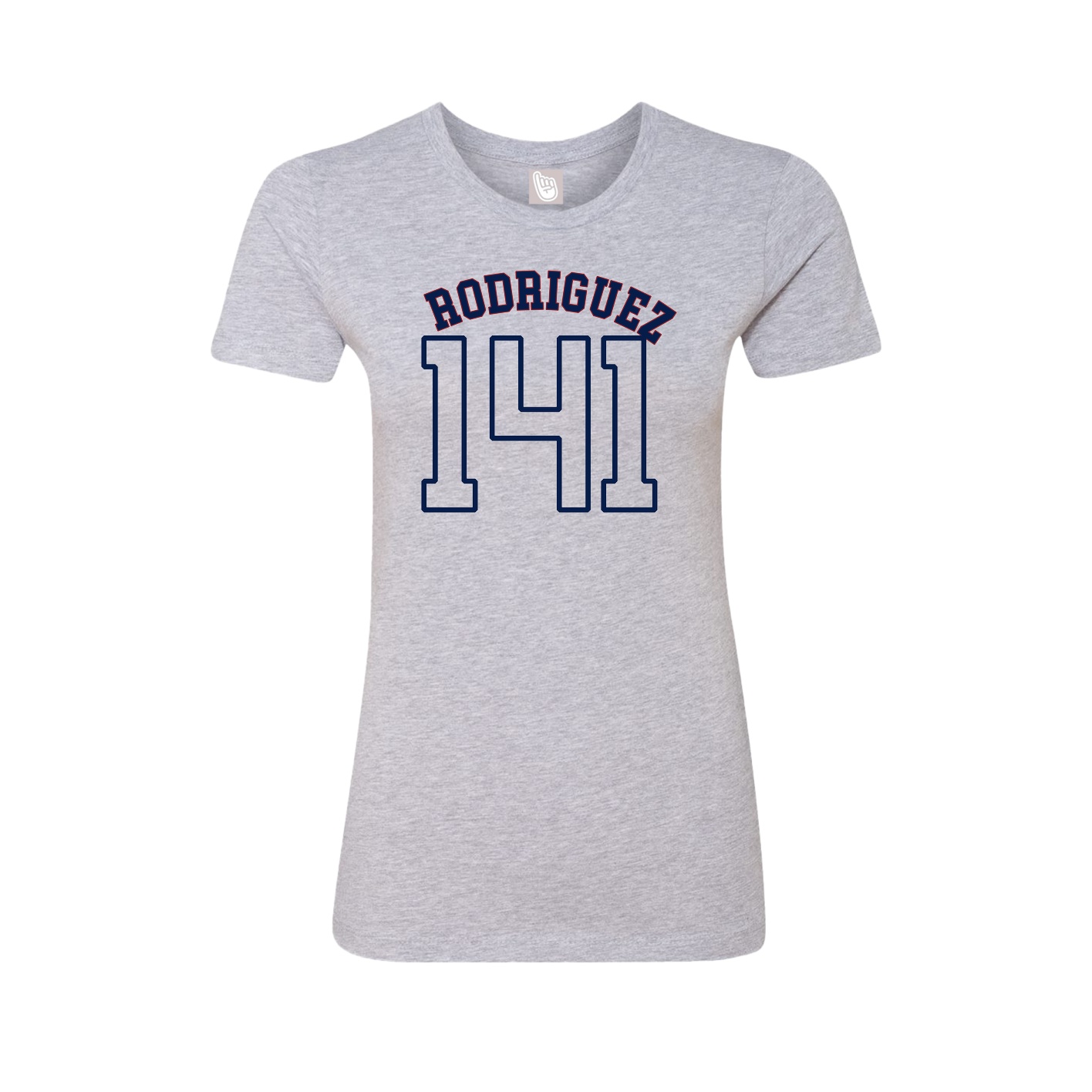 Fitted Women's Tee — Shirsey Arch in Grey