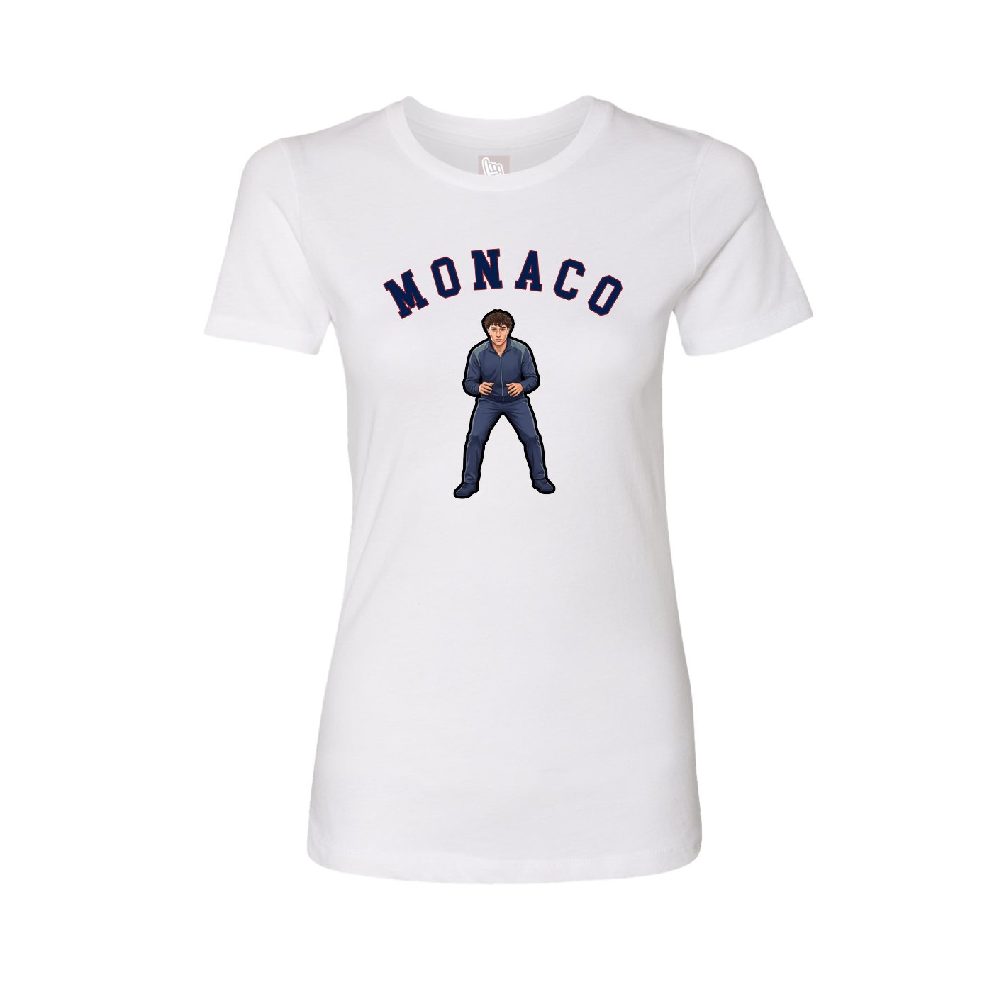 Fitted Women's Tee — Shirsey Arch in White