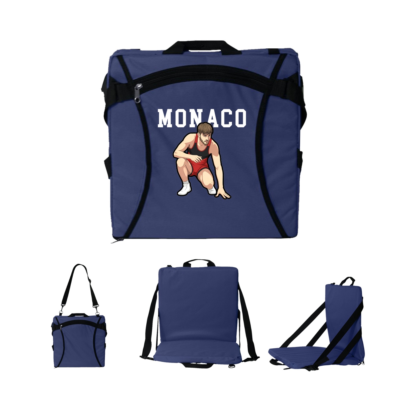 Folding Stadium Seat — Shirsey in Navy