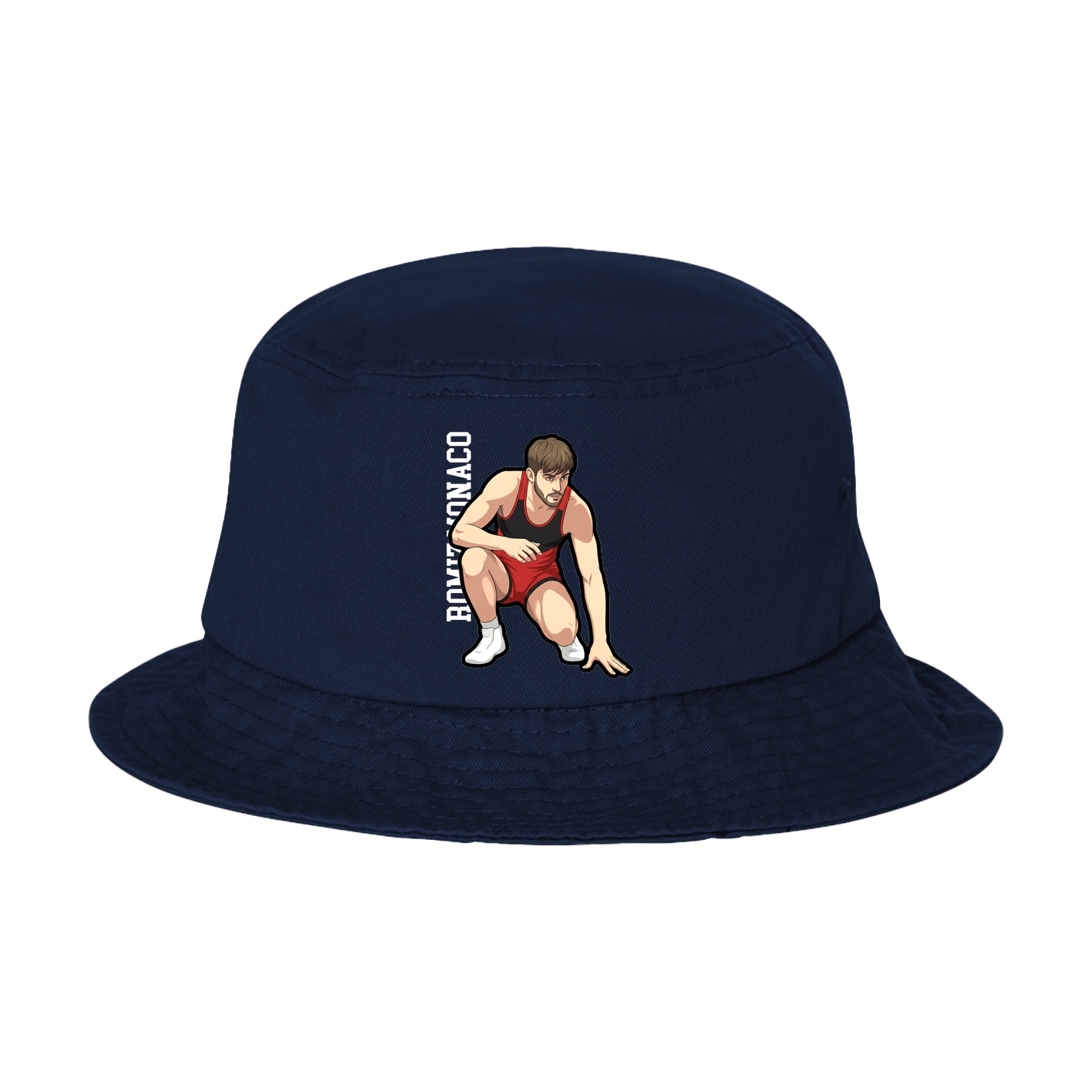 Bucket Cap — Name Vertical in Navy