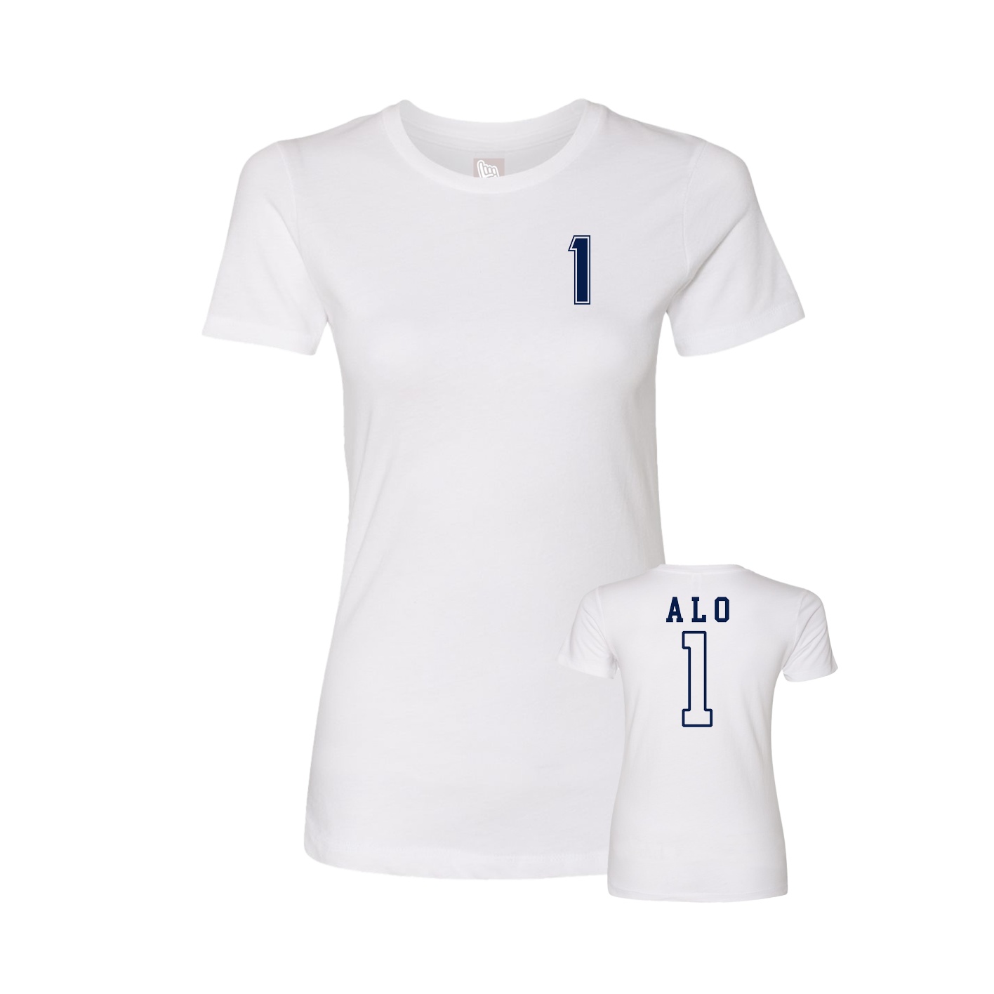 Womens Tee — Chest Back in White
