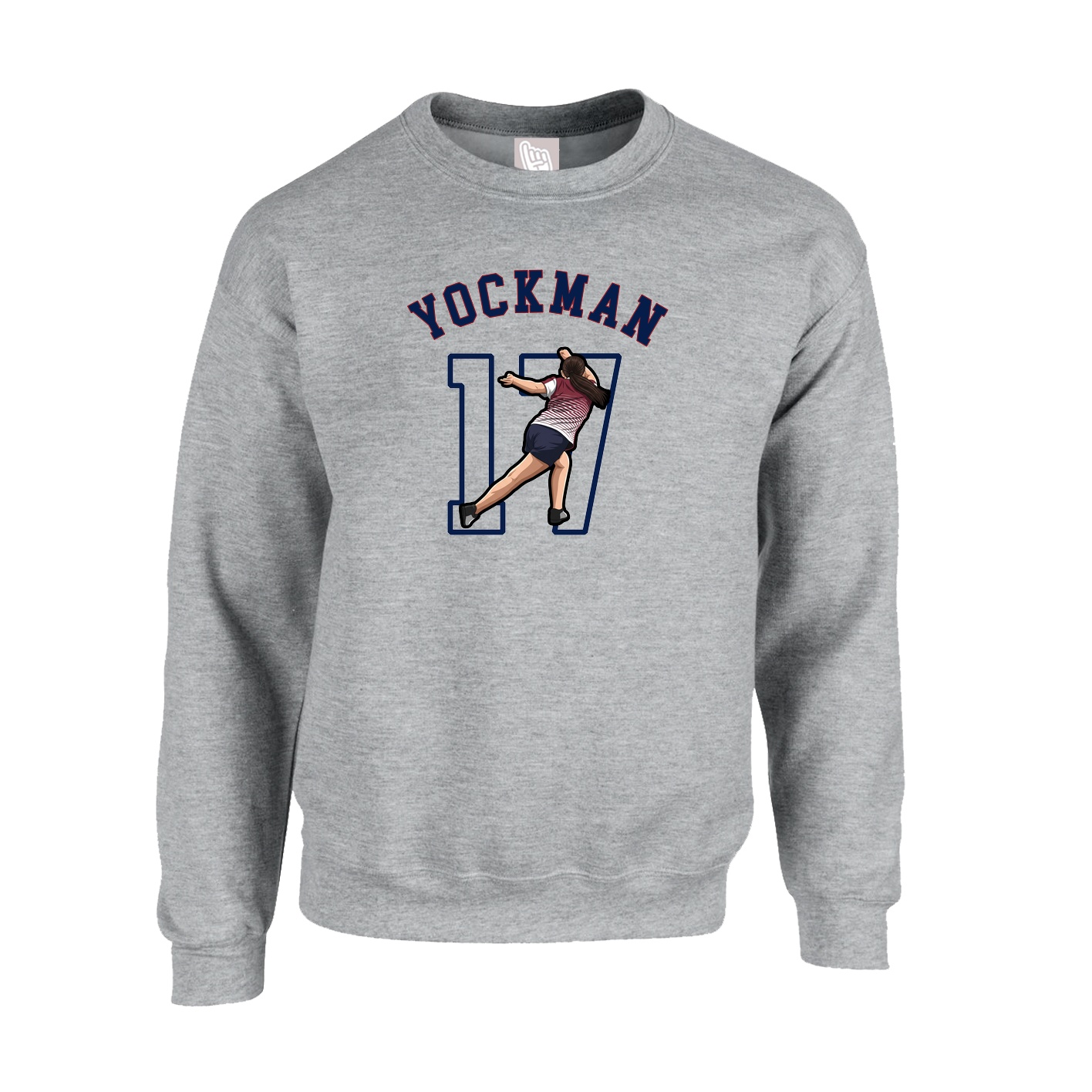 Fleece Crew — Shirsey Arch in Grey