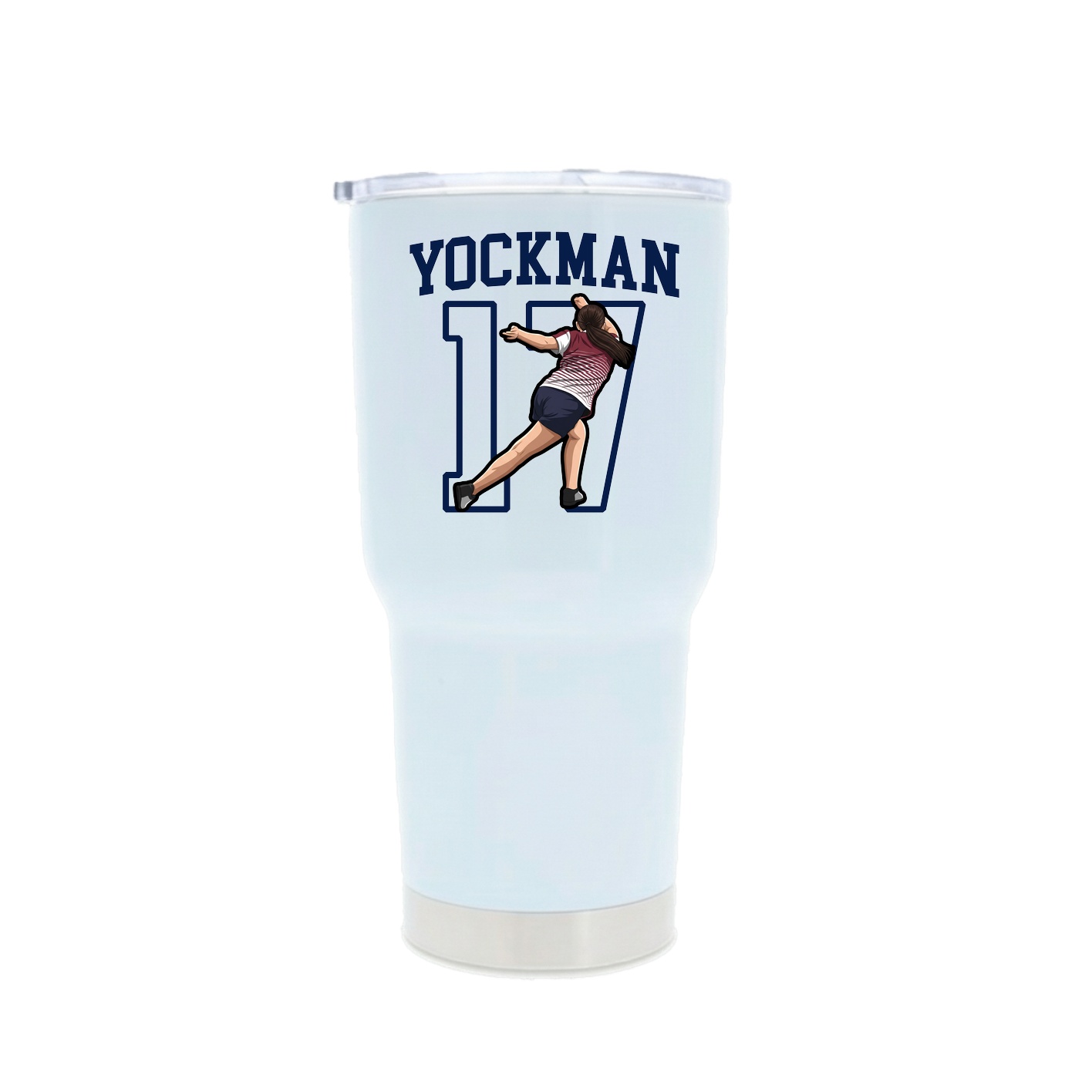 30oz Stainless Steel Tumbler — Shirsey in White