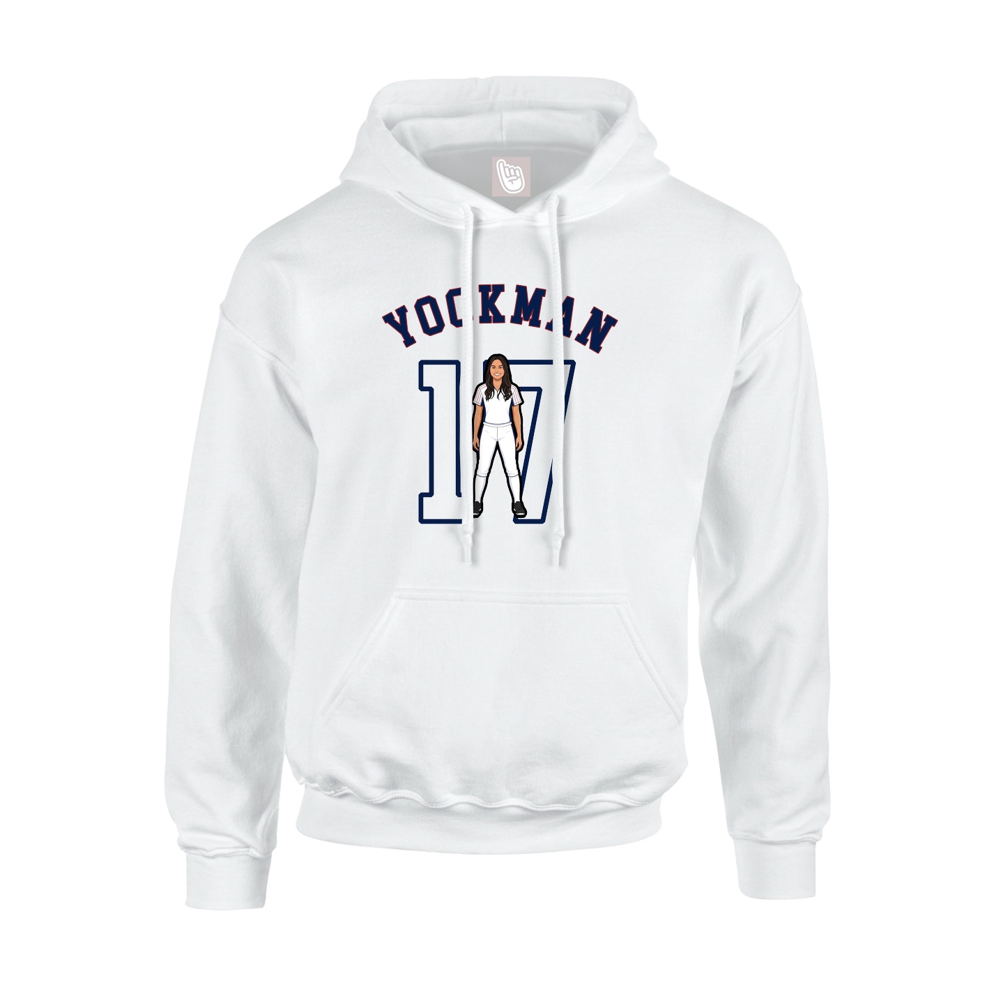 Hoodie — Shirsey Arch in White