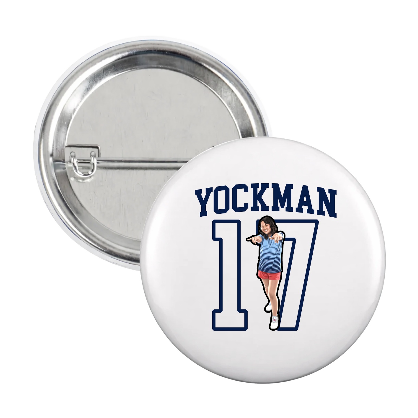 Game Day Button — Shirsey in White