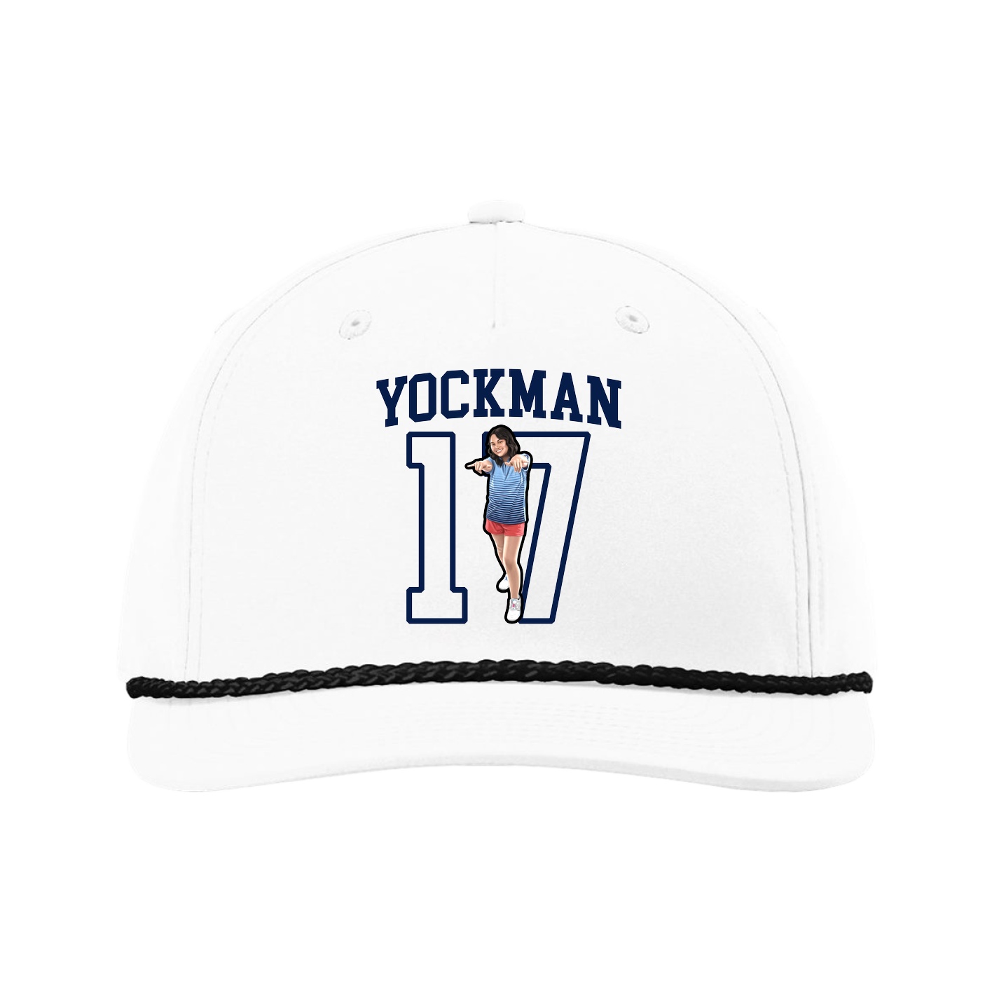 Five-Panel Classic Rope Cap — Shirsey in White