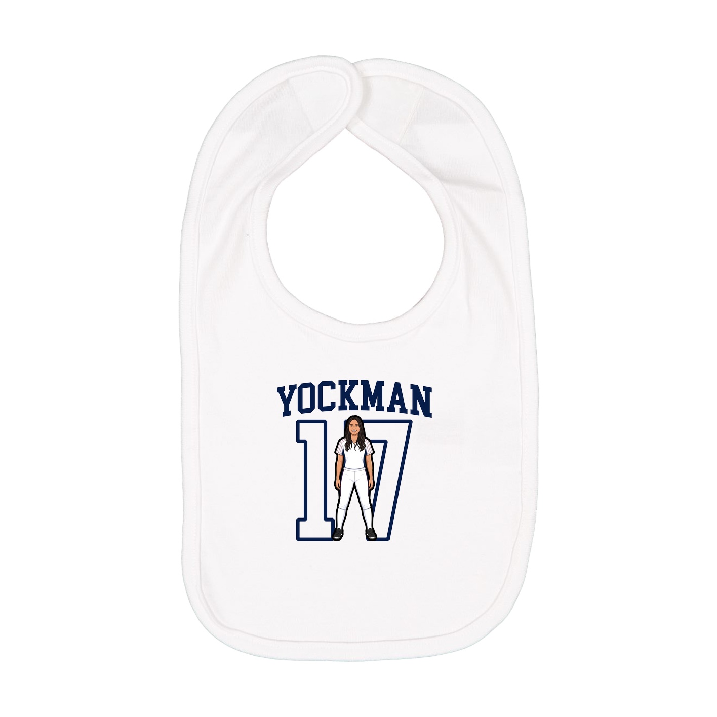 Infant Bib — Shirsey in White