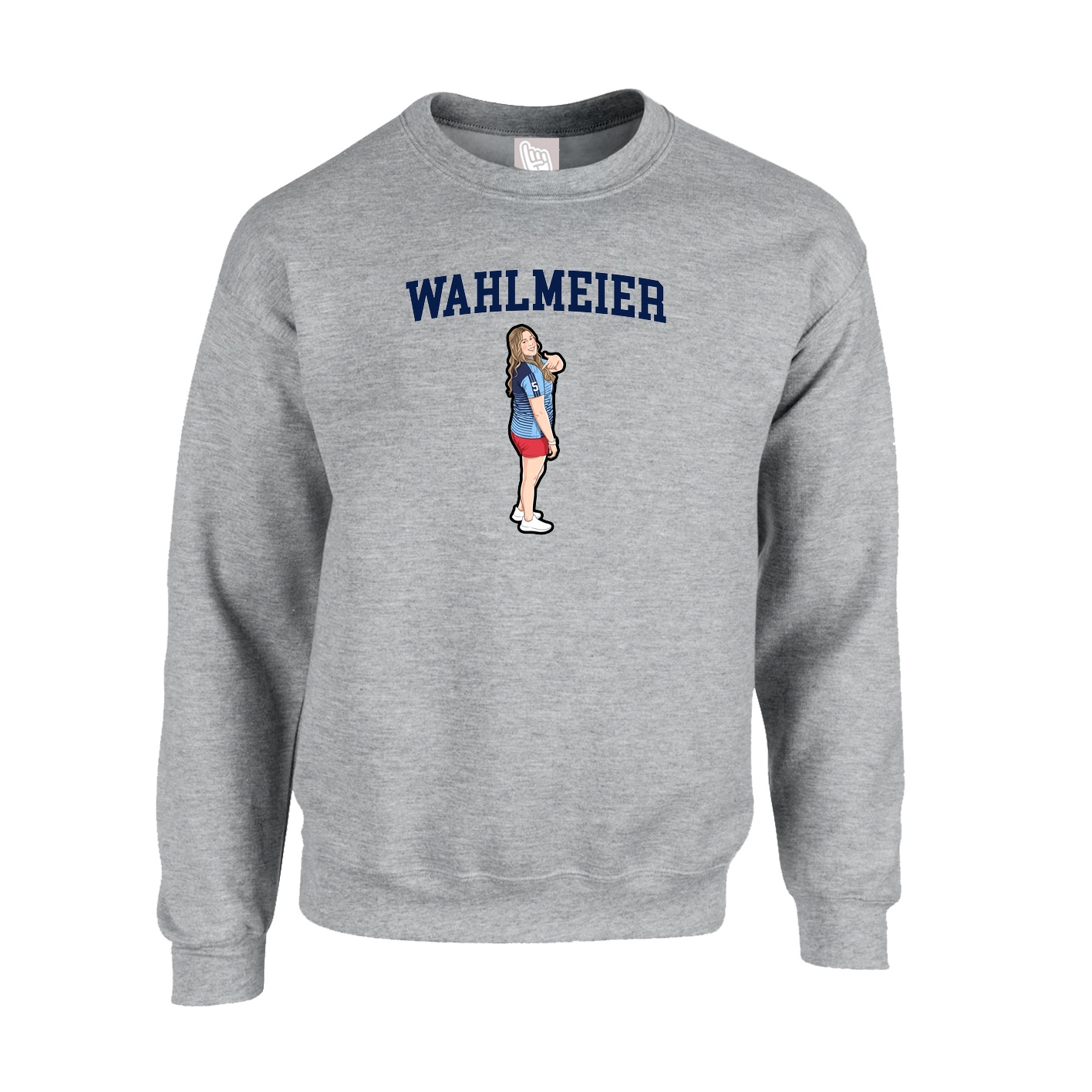 Fleece Crew — Shirsey in Grey
