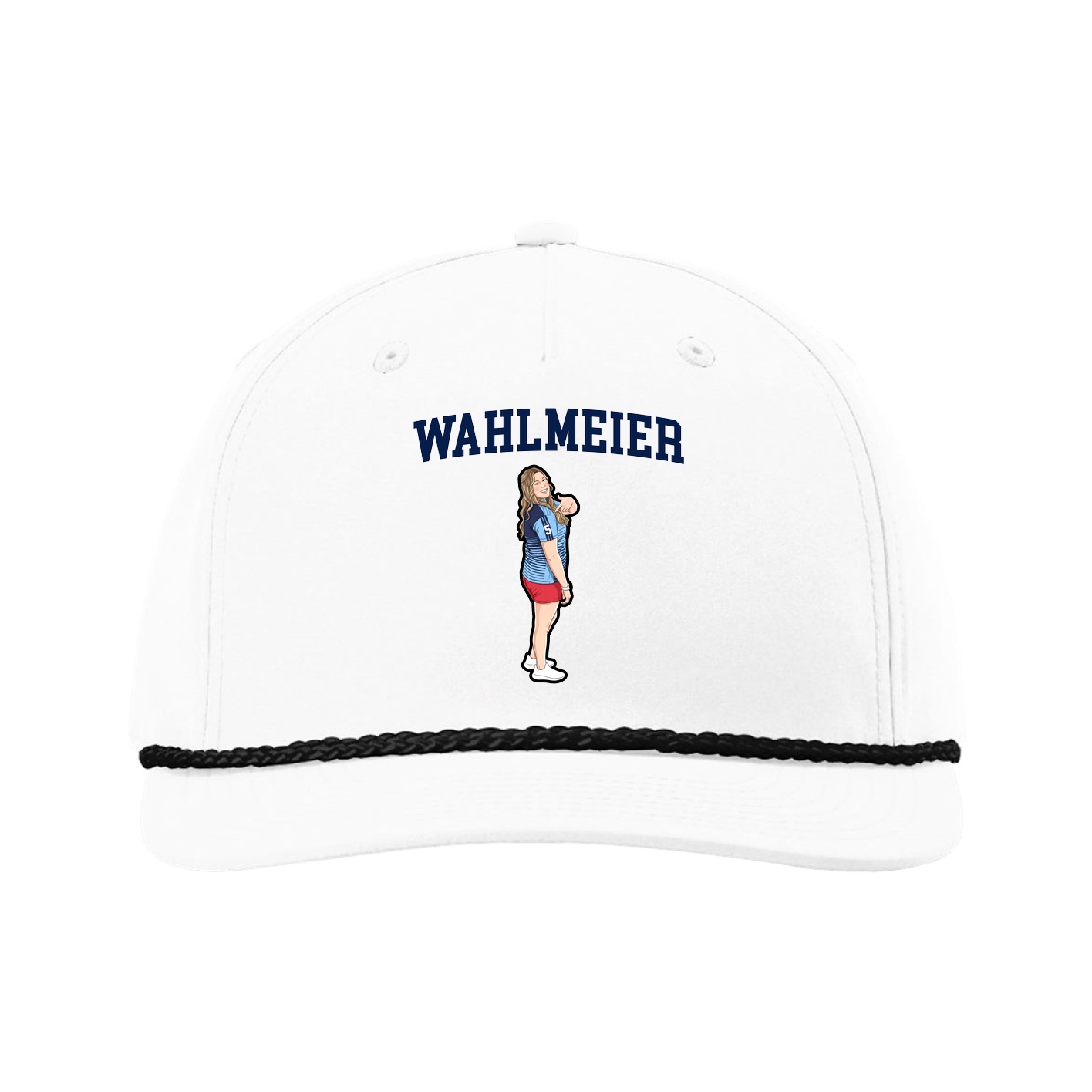 Five-Panel Classic Rope Cap — Shirsey in White