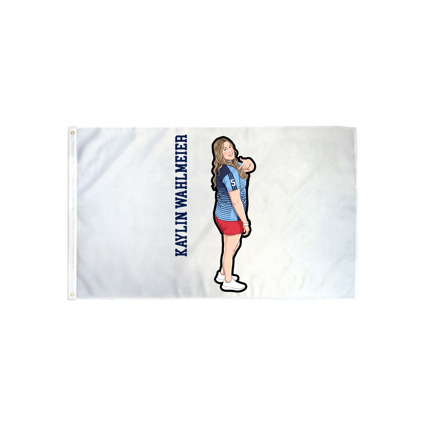 3x5 Flag — Name Vertical in Classic