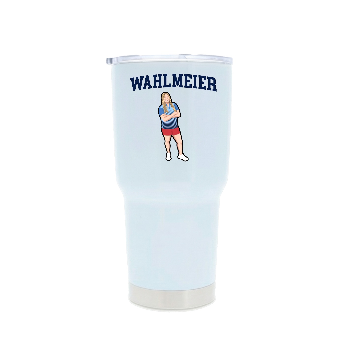 30oz Stainless Steel Tumbler — Shirsey in White