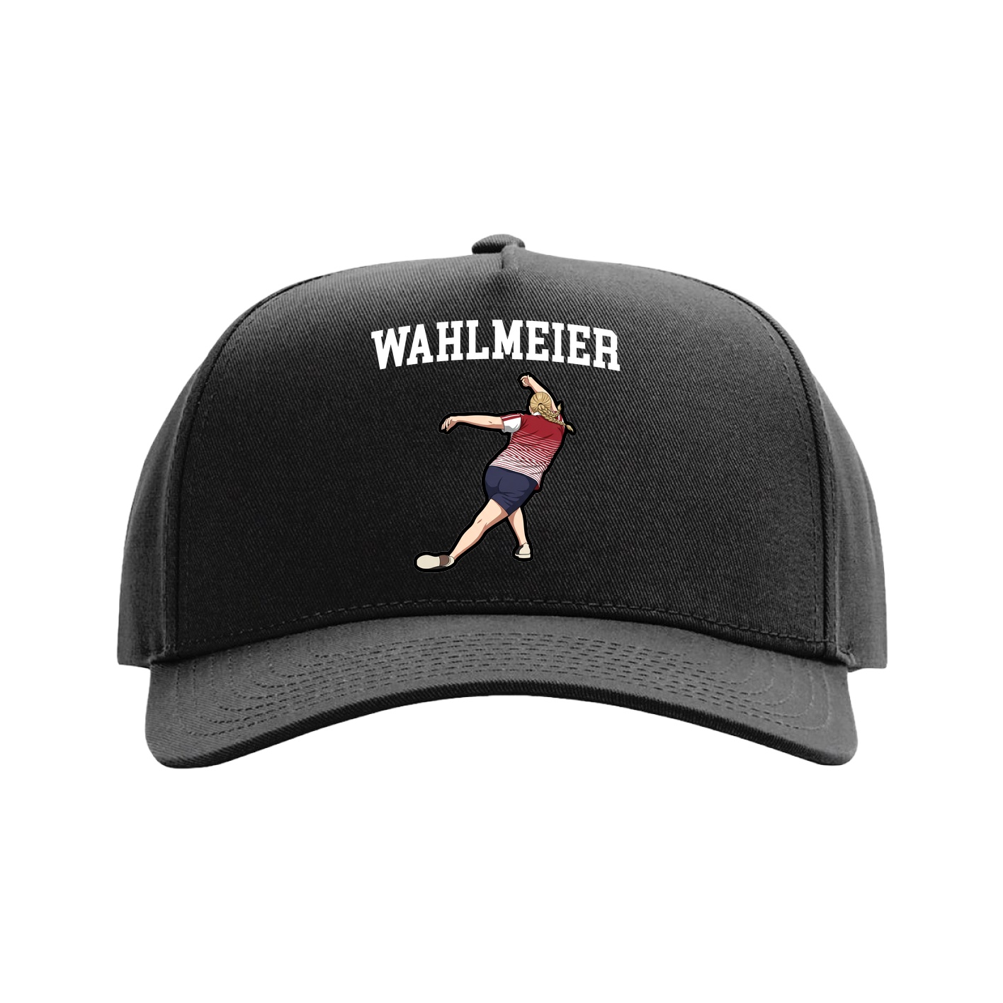 Full Fabric Five-Panel Champ Cap — Shirsey in Black
