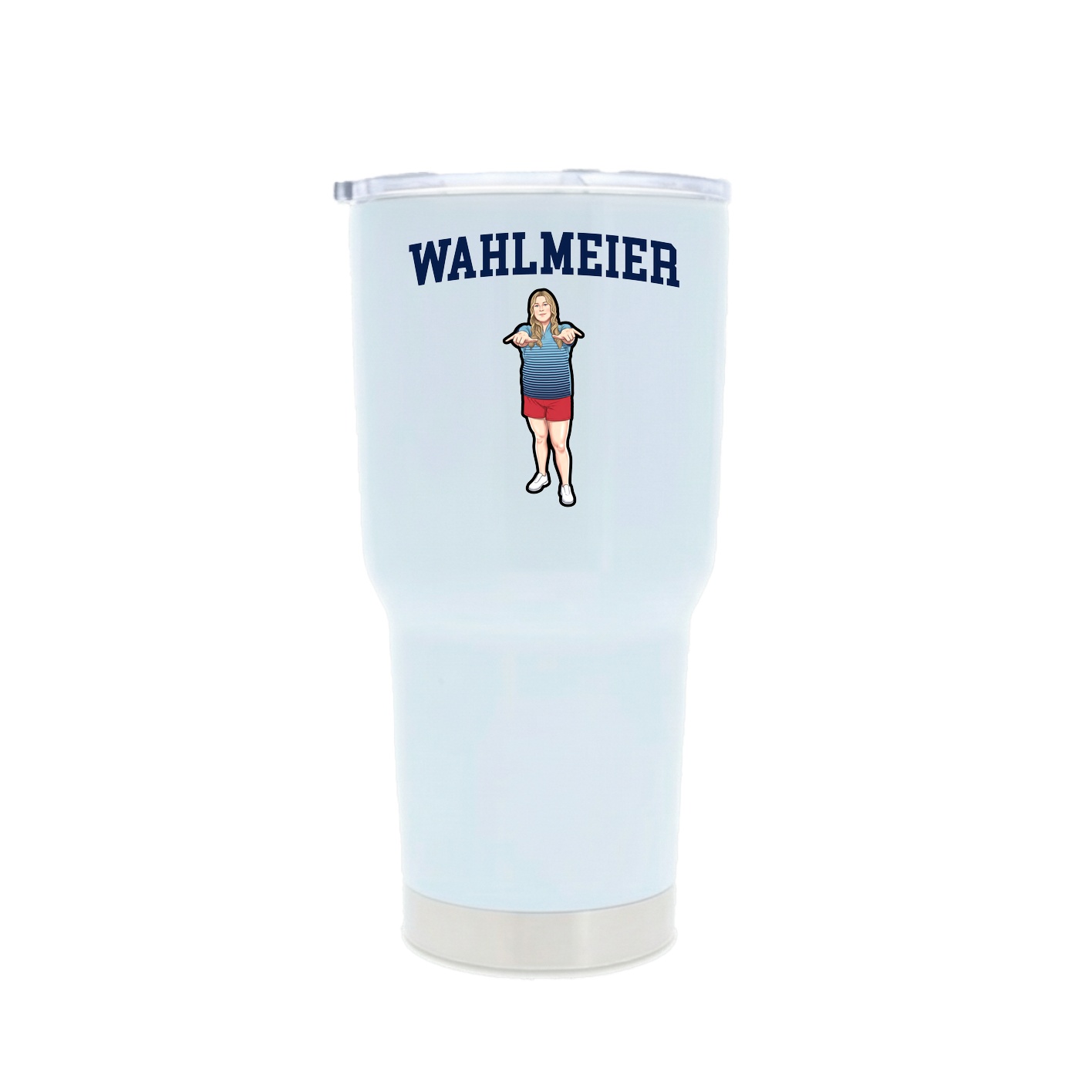 30oz Stainless Steel Tumbler — Shirsey in White