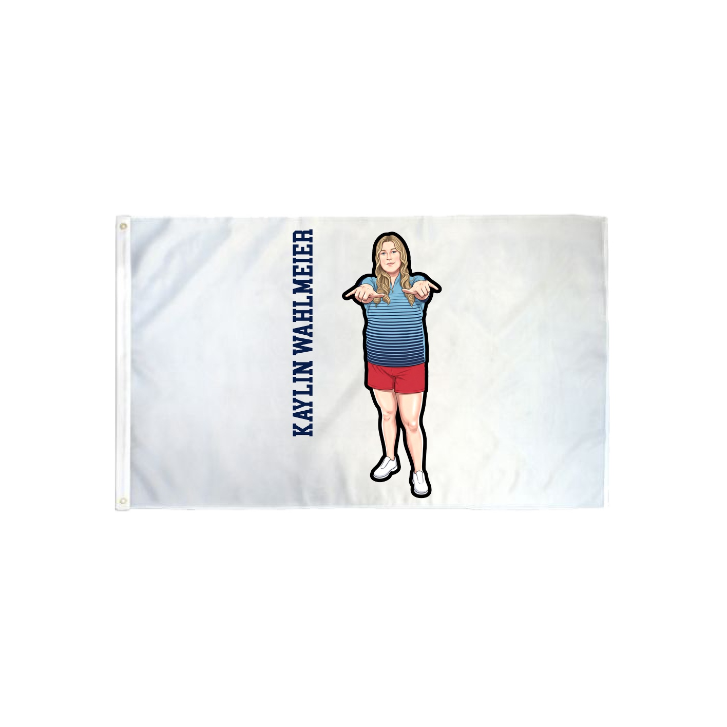 3x5 Flag — Name Vertical in Classic