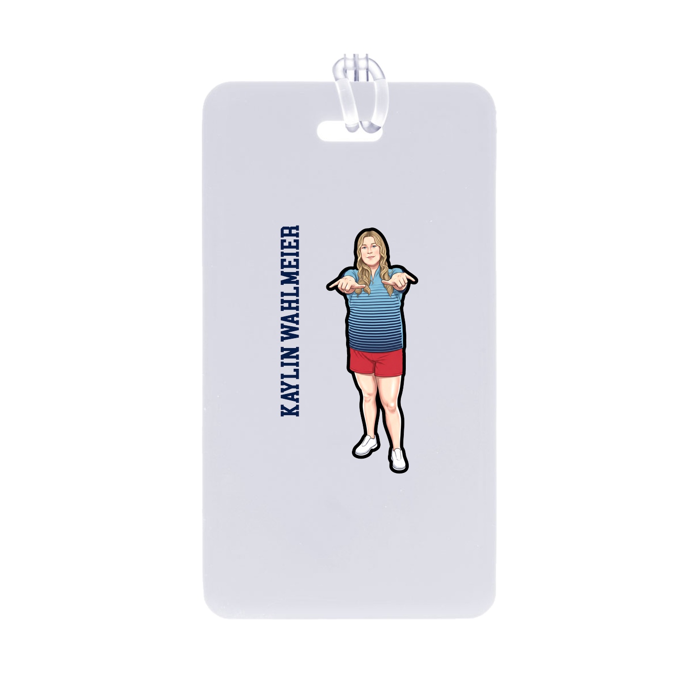 Bag Tag — Name Vertical in Classic