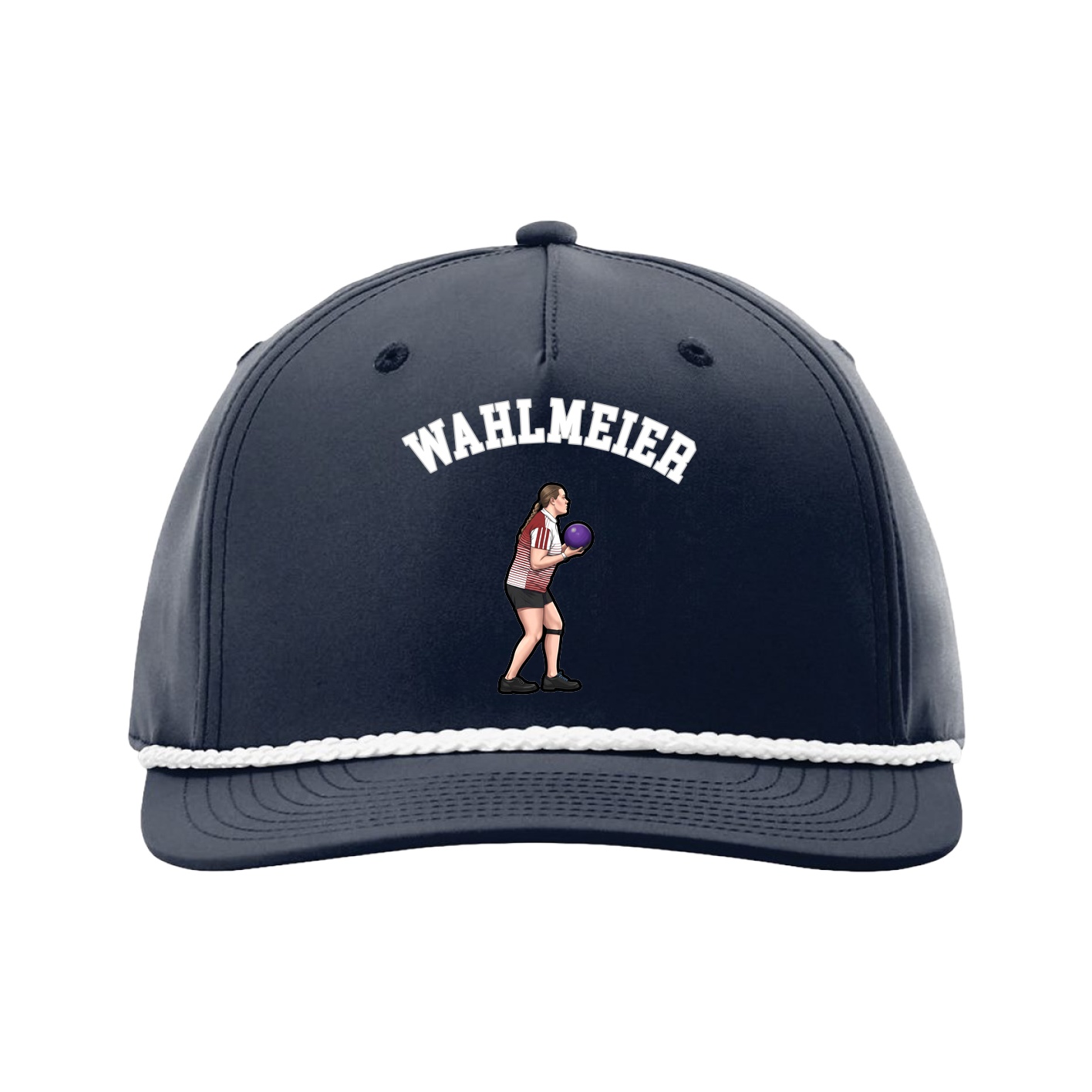 Five-Panel Classic Rope Cap — Shirsey Arch in Navy