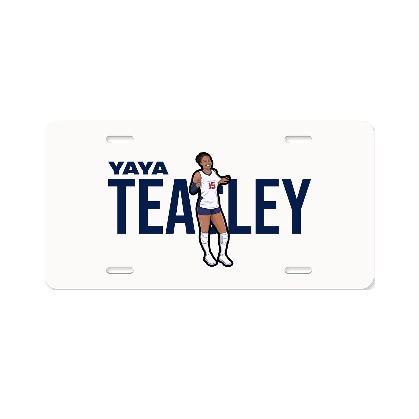 License Plate — Player Name in Classic