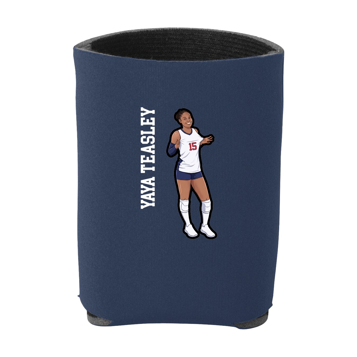 Can Holder — Name Vertical in Navy