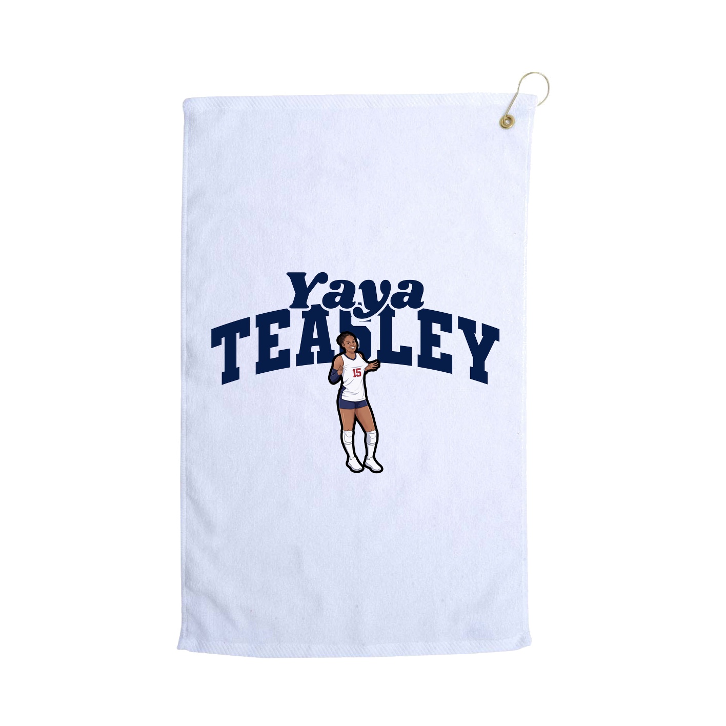 Golf Towel — Signature Arch in White