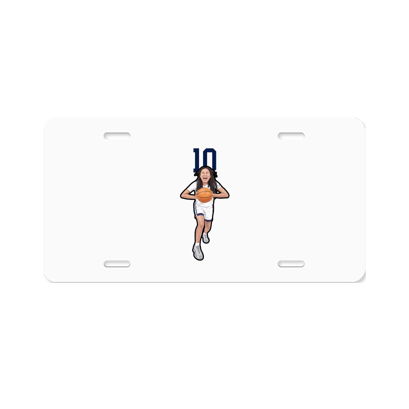 License Plate — Number Top in Classic
