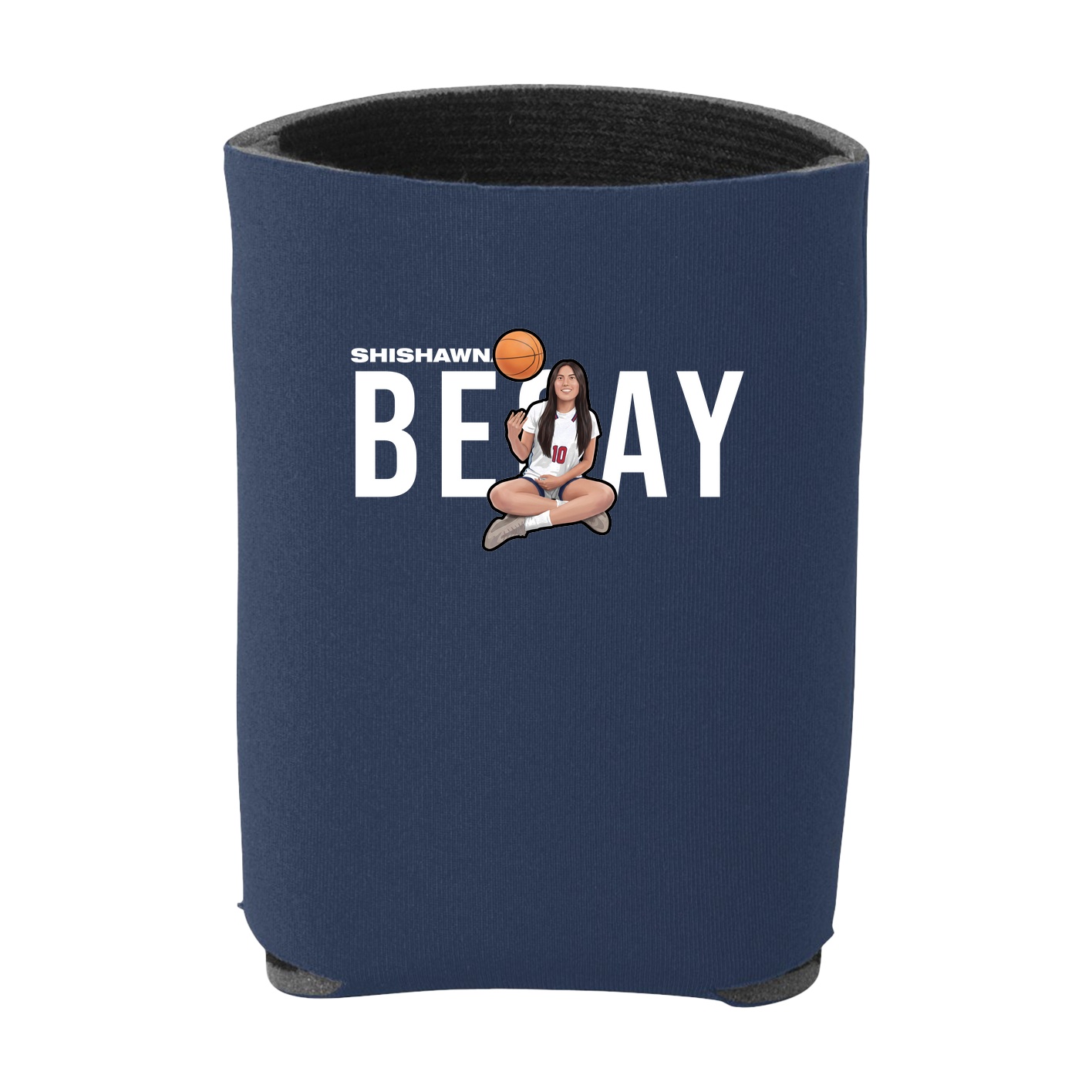 Can Holder — Player Name in Navy