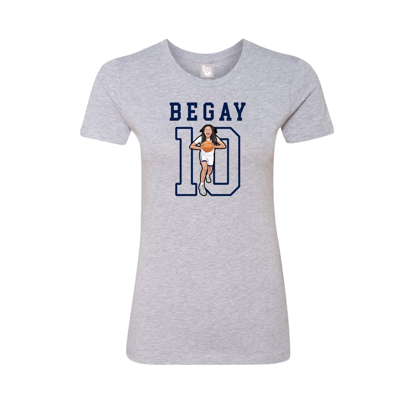 Fitted Women's Tee — Shirsey in Grey