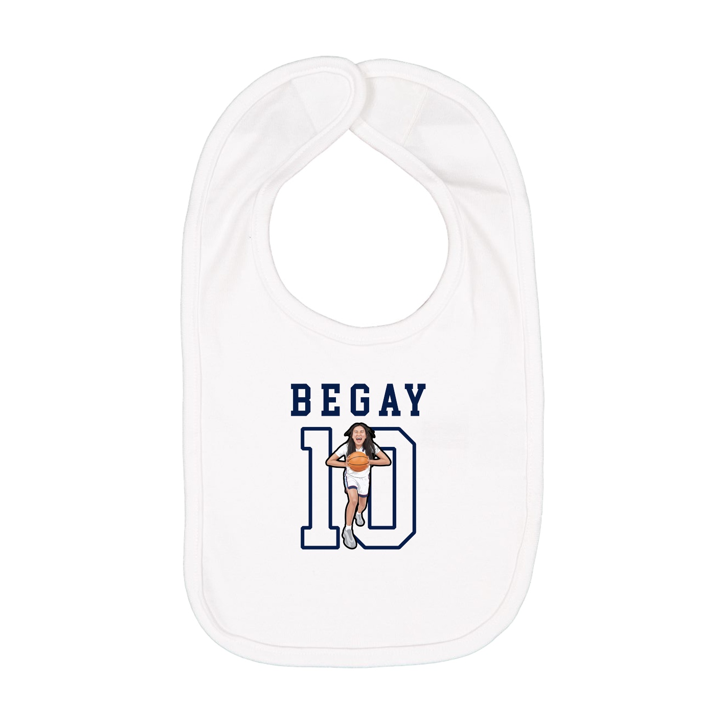 Infant Bib — Shirsey in White