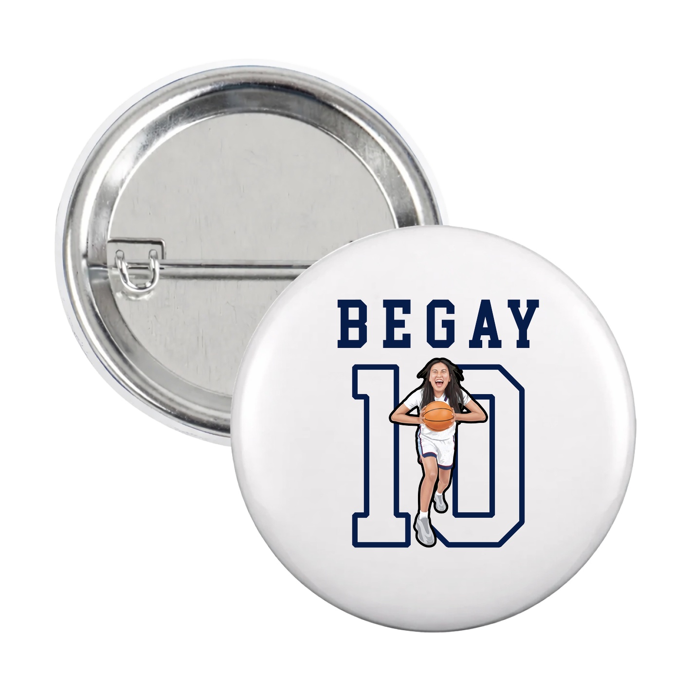 Game Day Button — Shirsey in White