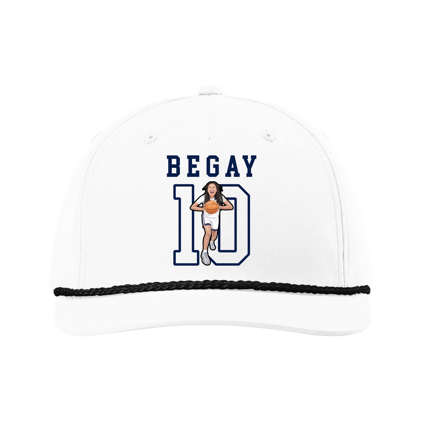 Five-Panel Classic Rope Cap — Shirsey in White