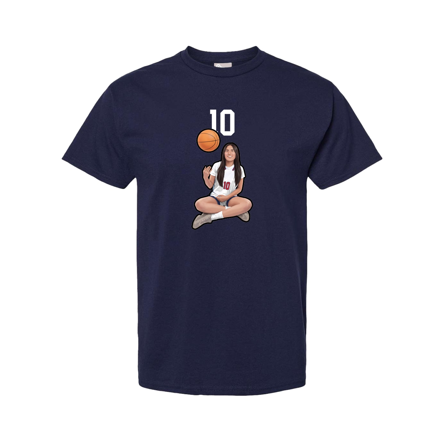 Youth Tee — Number Top in Navy