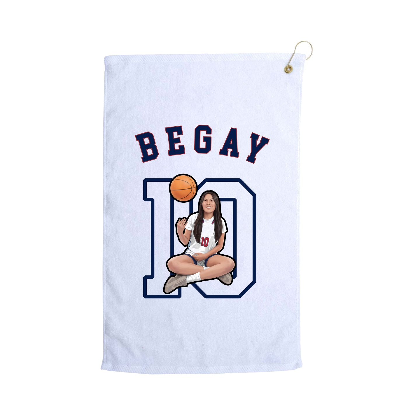 Golf Towel — Shirsey Arch in White