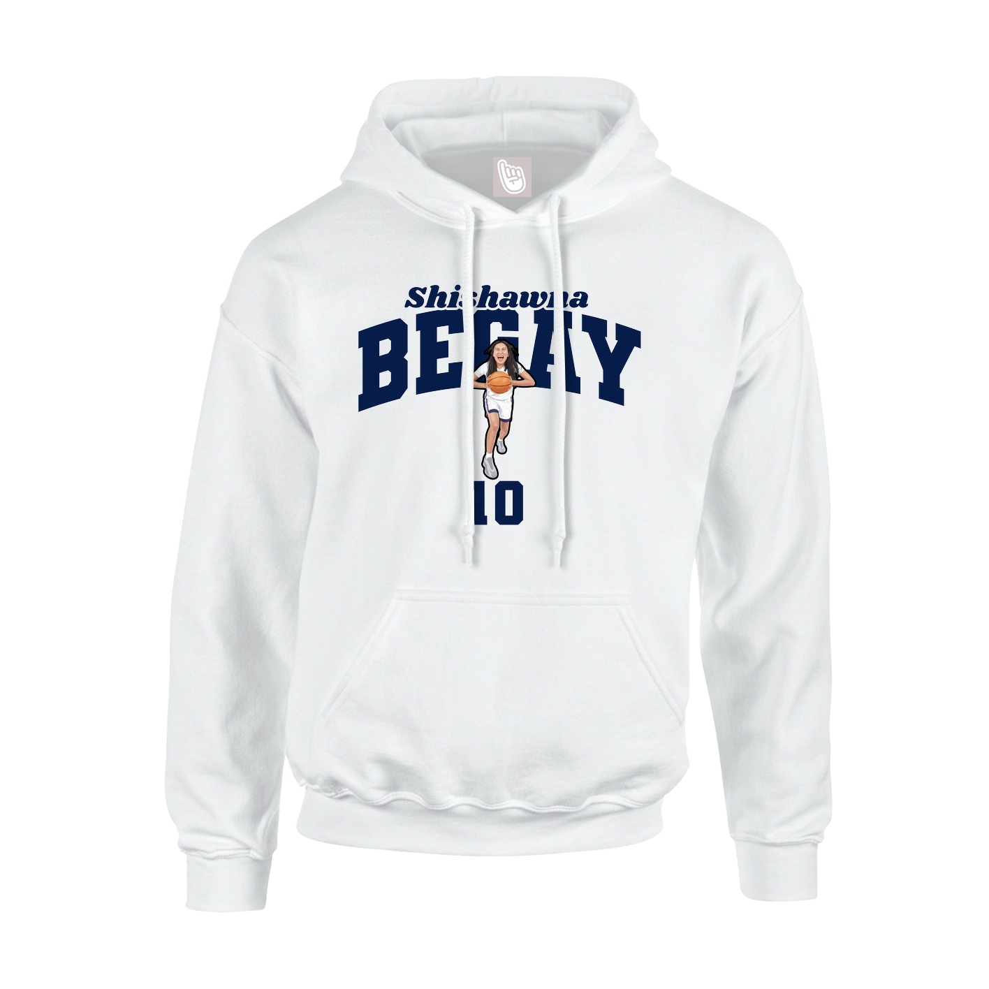 Hoodie — Signature Arch in White