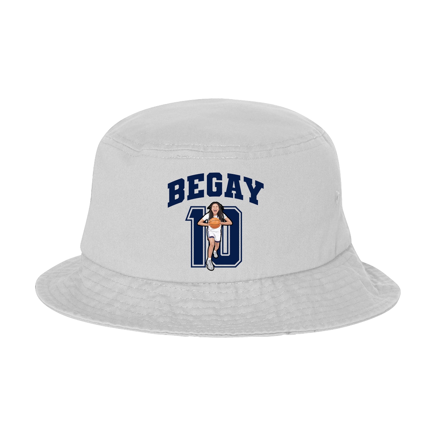 Bucket Cap — Number in White