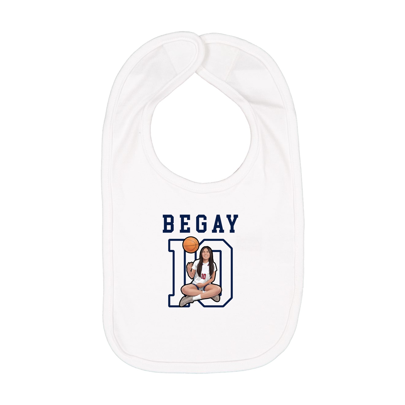 Infant Bib — Shirsey in White
