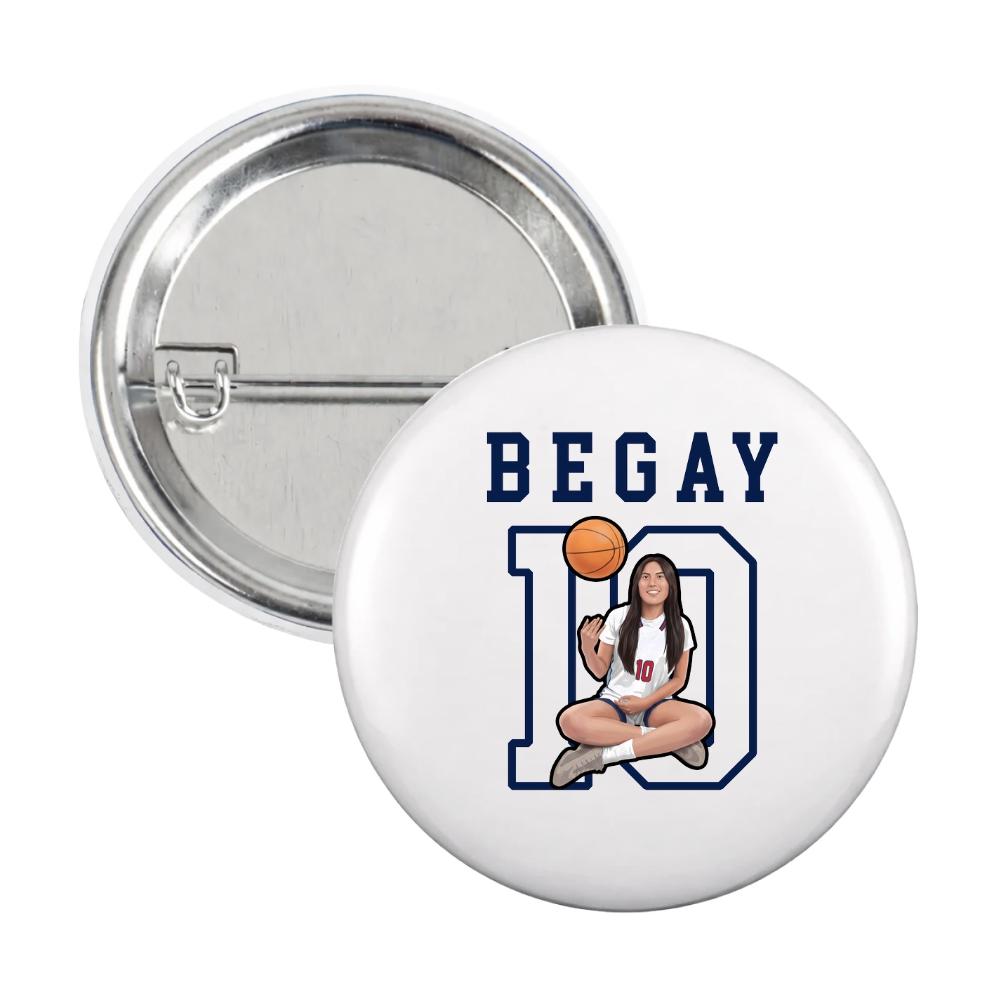 Game Day Button — Shirsey in White