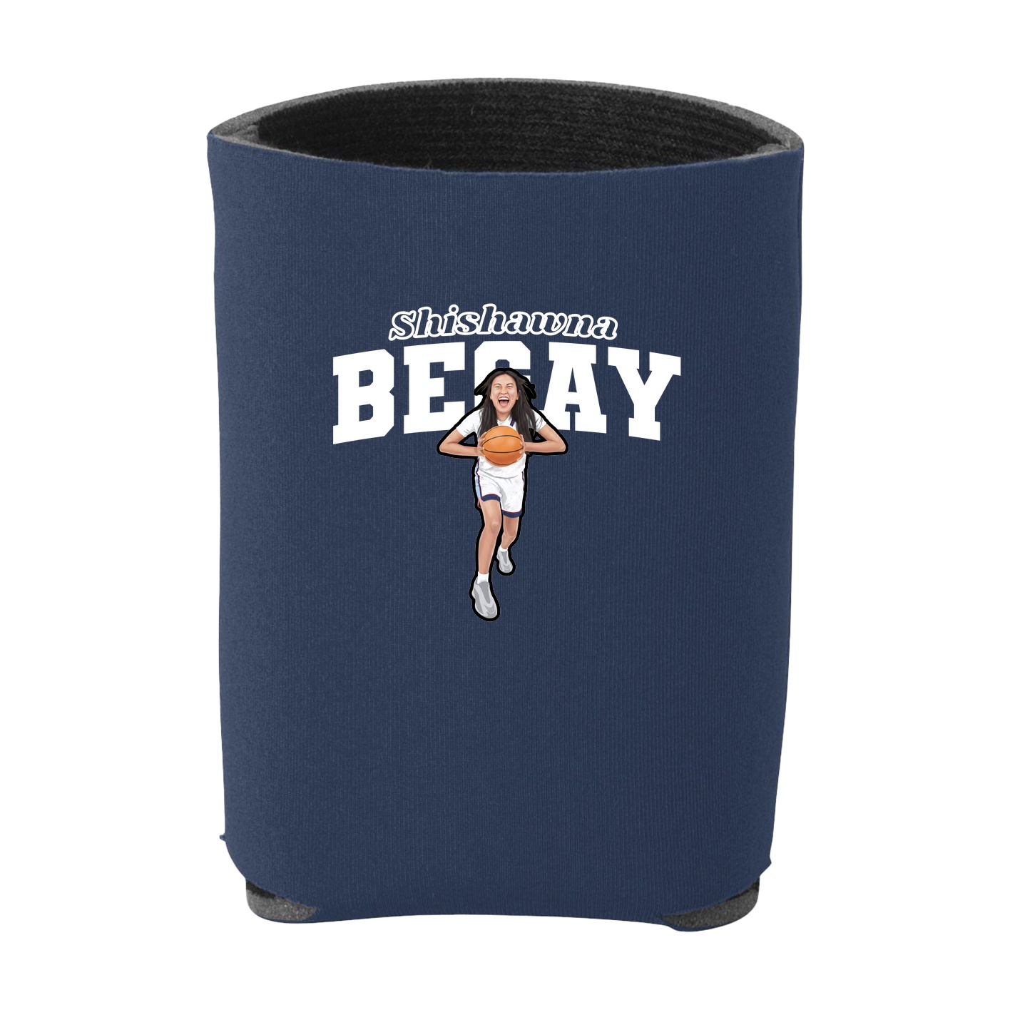 Can Holder — Name Arch in Navy