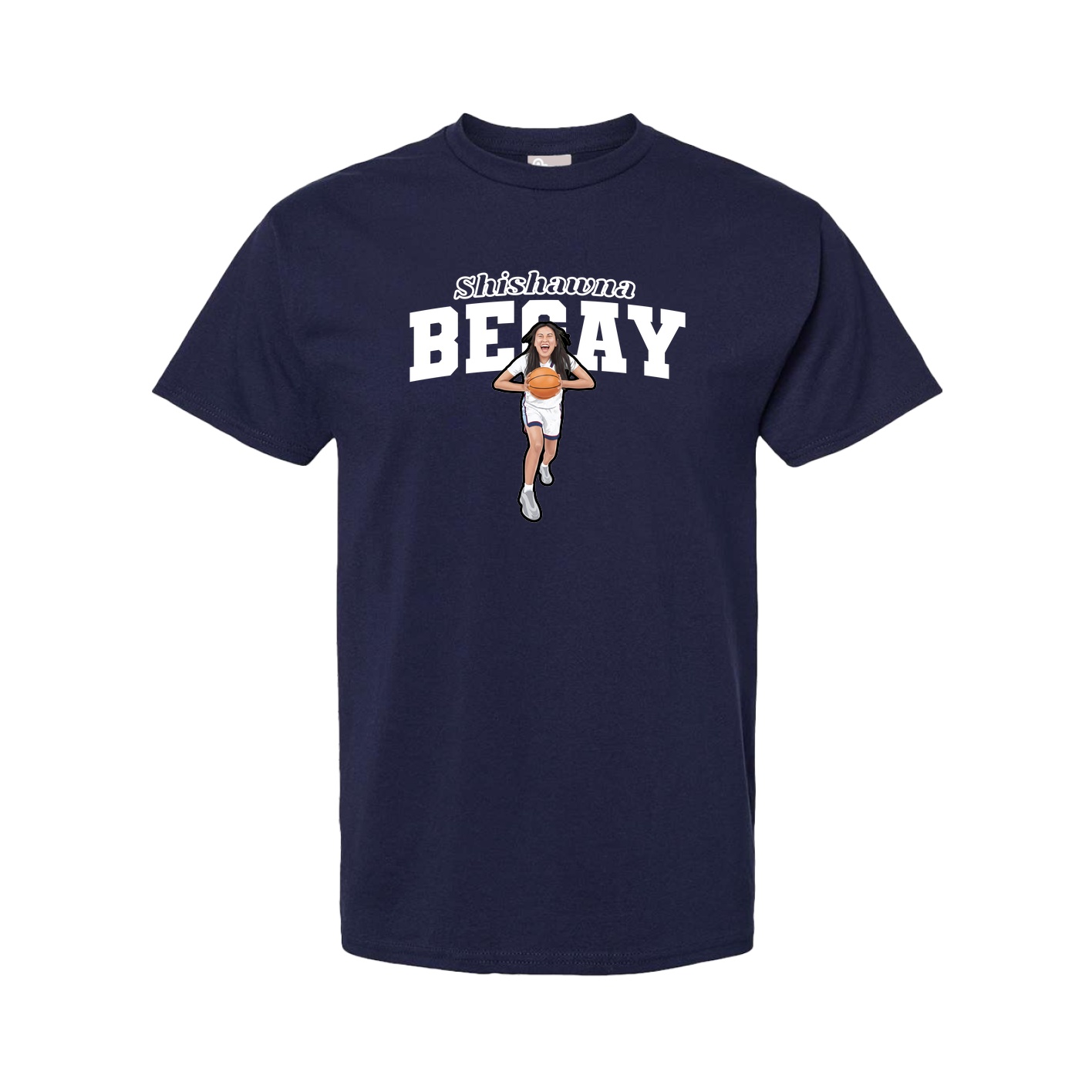 Tee — Name Arch in Navy