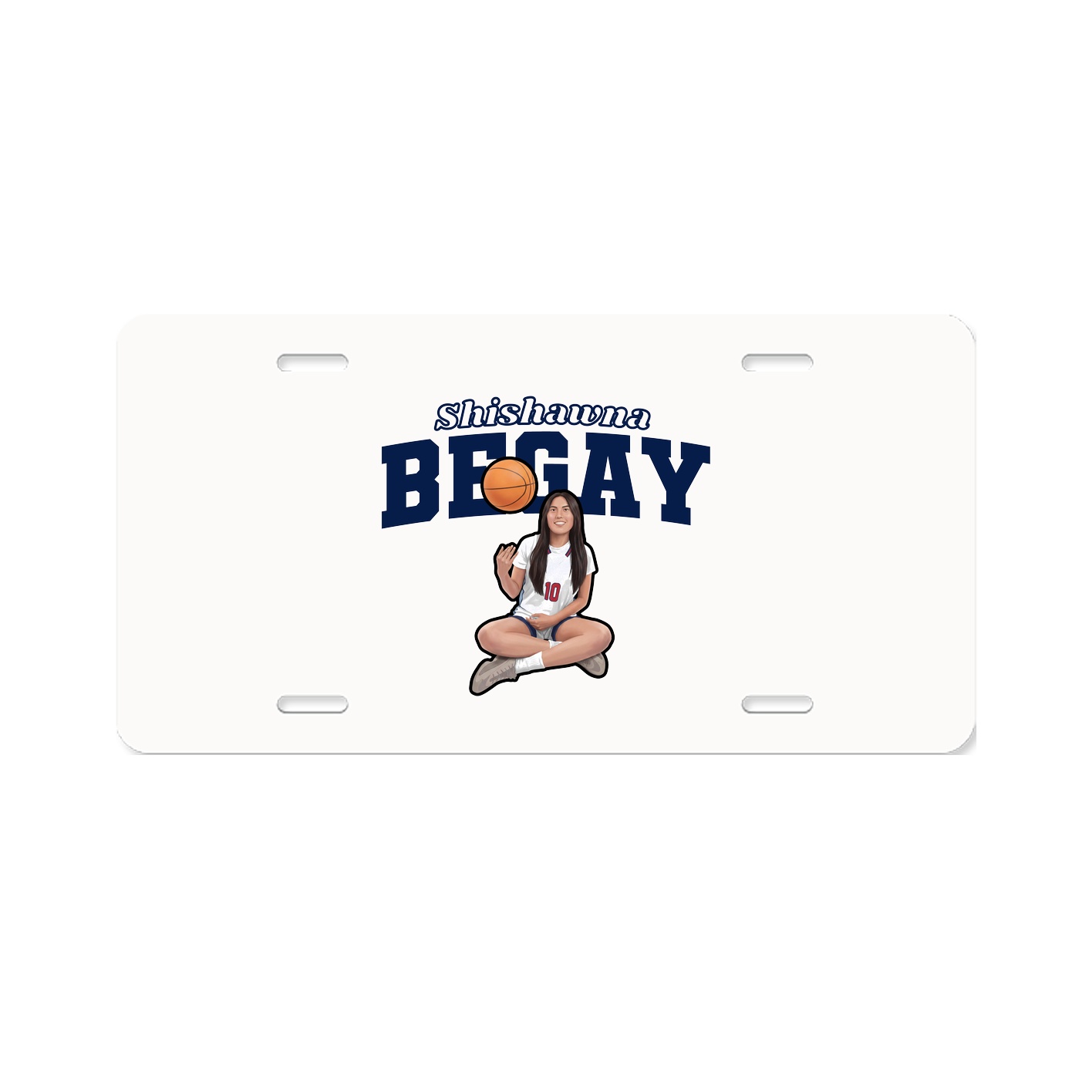 License Plate — Name Arch in Classic