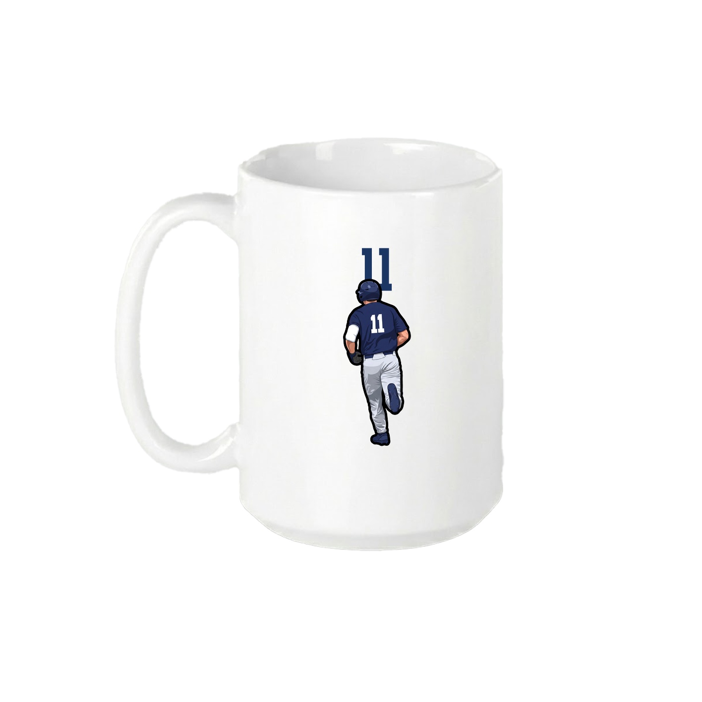 15oz Coffee Mug — Number Top in White